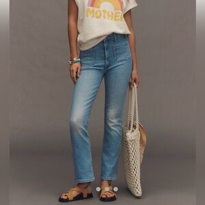 NWT MOTHER Hustler Patch Pocket ankle. Tune in tune out. Size 29.